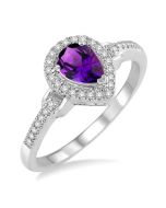 Orchid Topaz Diamond Ring