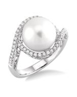 AeVer 14K White Gold Diamond Ring