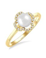 CaZenIs AeThRa 14K Yellow Gold Diamond Ring