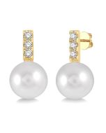 VioNoSol 14K White Gold Diamond Fashion Earrings