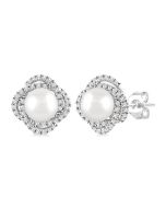 OnValLux LuxLuxTh 14K White Gold Diamond Fashion Earrings