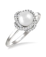 XeIsAe 14K White Gold Diamond Ring