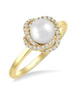 VelIsTh ZenIsZen LinOraTh 14K Yellow Gold Diamond Ring