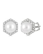 LinVerLin DorValAe 14K White Gold Diamond Earrings