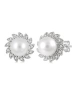 RaLinOra PhoLoOn 14K White Gold Diamond Earrings