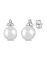 IsPhoVel 14K White Gold Diamond Fashion Earrings