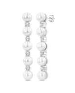 ElArIs 14K White Gold Diamond Fashion Earrings