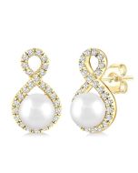 PhoLysCel 14K White Gold Diamond Fashion Earrings