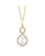 Pearl & Petite Diamond Fashion Pendant