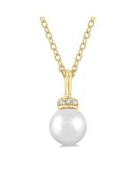 Pearl & Petite Diamond Fashion Pendant