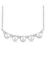 Pearl & Diamond Smile Necklace