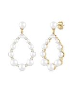 ValOraVel 14K White Gold Diamond Fashion Earrings