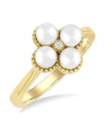 VerAeTh OnSolAe 14K Yellow Gold Diamond Ring