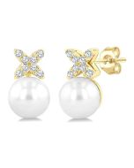 CaCaTh ArVioNo 14K White Gold Diamond Fashion Earrings