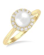 OnRaAr 14K Yellow Gold Diamond Ring