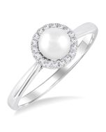 LysZenVel 14K White Gold Diamond Ring