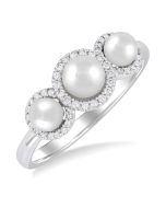 LoElSol LuxElVel 14K White Gold Diamond Ring