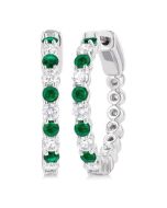 CelAr VelLysLys 14K White Gold Diamond Earrings