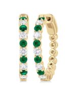 OraLoLux IonVioEl 14K White Gold Diamond Earrings