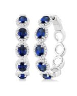 CelVelEl 14K White Gold Diamond Earrings