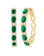 LysPhoIs 14K White Gold Diamond Earrings