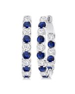 LinLysSol 14K White Gold Diamond Earrings