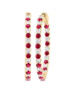 VelLoVal 14K White Gold Diamond Statement Earrings