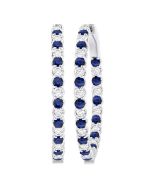 LinRaTh 14K White Gold Diamond Statement Earrings