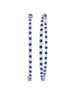 CaCaRa 14K White Gold Diamond Statement Earrings