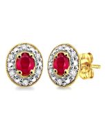 DorMirAr ZenMirOn 14K White Gold Diamond Pave Earrings