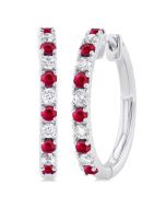 AeCel 14K White Gold Diamond Fashion Earrings