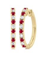 CelAeEl DorElVio 14K White Gold Diamond Fashion Earrings