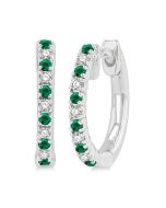 XeSolOra IsLysVal 14K White Gold Diamond Fashion Earrings