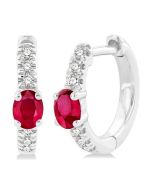 VerIs VioOnIs 14K White Gold Diamond Fashion Earrings