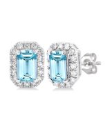 VerPhoVal OnVelAe DorDorNo 14K White Gold Diamond Halo Earrings