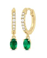 SolLuxLux 14K White Gold Diamond Fashion Earrings