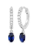SolNoEl 14K White Gold Diamond Fashion Earrings