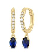 MirVioVio 14K White Gold Diamond Fashion Earrings