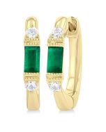 CelArDor IsVioLys 14K White Gold Diamond Vintage Earrings