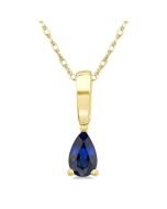 Zephyr Pear Shape Gemstone Solitaire Pendant