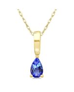 Thalia Pear Shape Gemstone Solitaire Pendant
