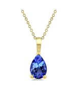 Celestia Pear Shape Gemstone Solitaire Pendant