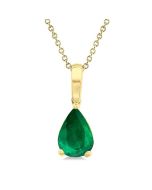 Luna Pear Shape Gemstone Solitaire Pendant