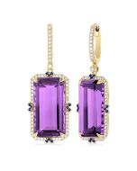 VioXeDor VioCelAe 14K White Gold Diamond Halo Earrings