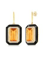 OnSolVio 14K White Gold Diamond Halo Earrings