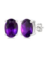 ThLysZen 14K White Gold Diamond Earrings