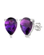 CelZen 14K White Gold Diamond Earrings