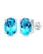 VerValCel 14K White Gold Diamond Earrings