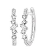 VioLysLys XeLoPho 14K White Gold Diamond Earrings