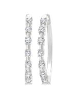 SolMirOn SolIonOn 14K White Gold Diamond Fashion Earrings